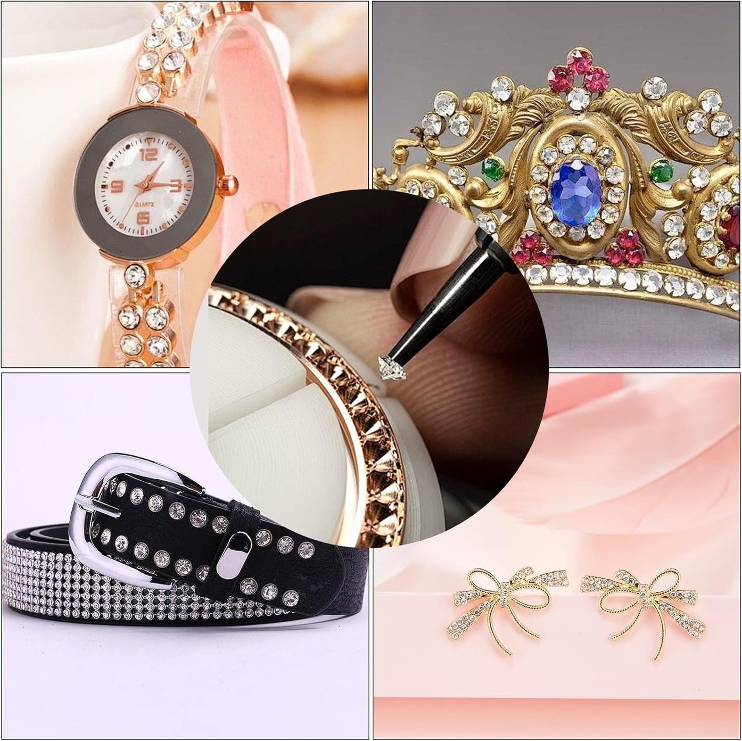 10000Pcs Crystal Acrylic Diamond Fake Gems Vase Filler, 4.5mm Faux Diamonds for Table Scatter Wedding Party, Bridal Shower, Birthday Decoration, Coffee