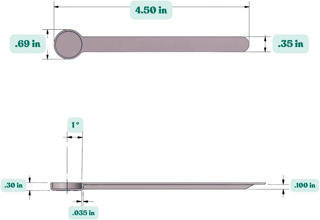 1/4 Teaspoon (1.25 mL) Long Handle Scoop for Measuring Coffee, Pet Food, Grains, Protein, Spices and Other Dry Goods (Pack of 5)