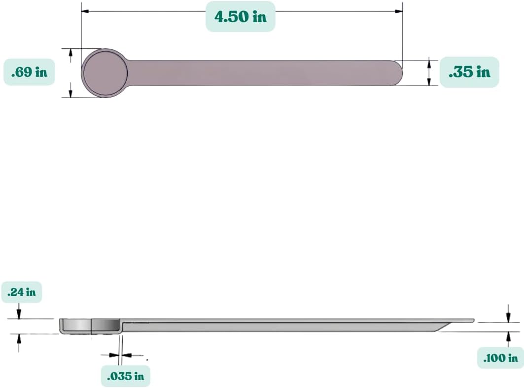 1 mL (1 CC) Long Handle Scoop for Measuring Coffee, Pet Food, Grains, Protein, Spices and Other Dry Goods (Pack of 100)