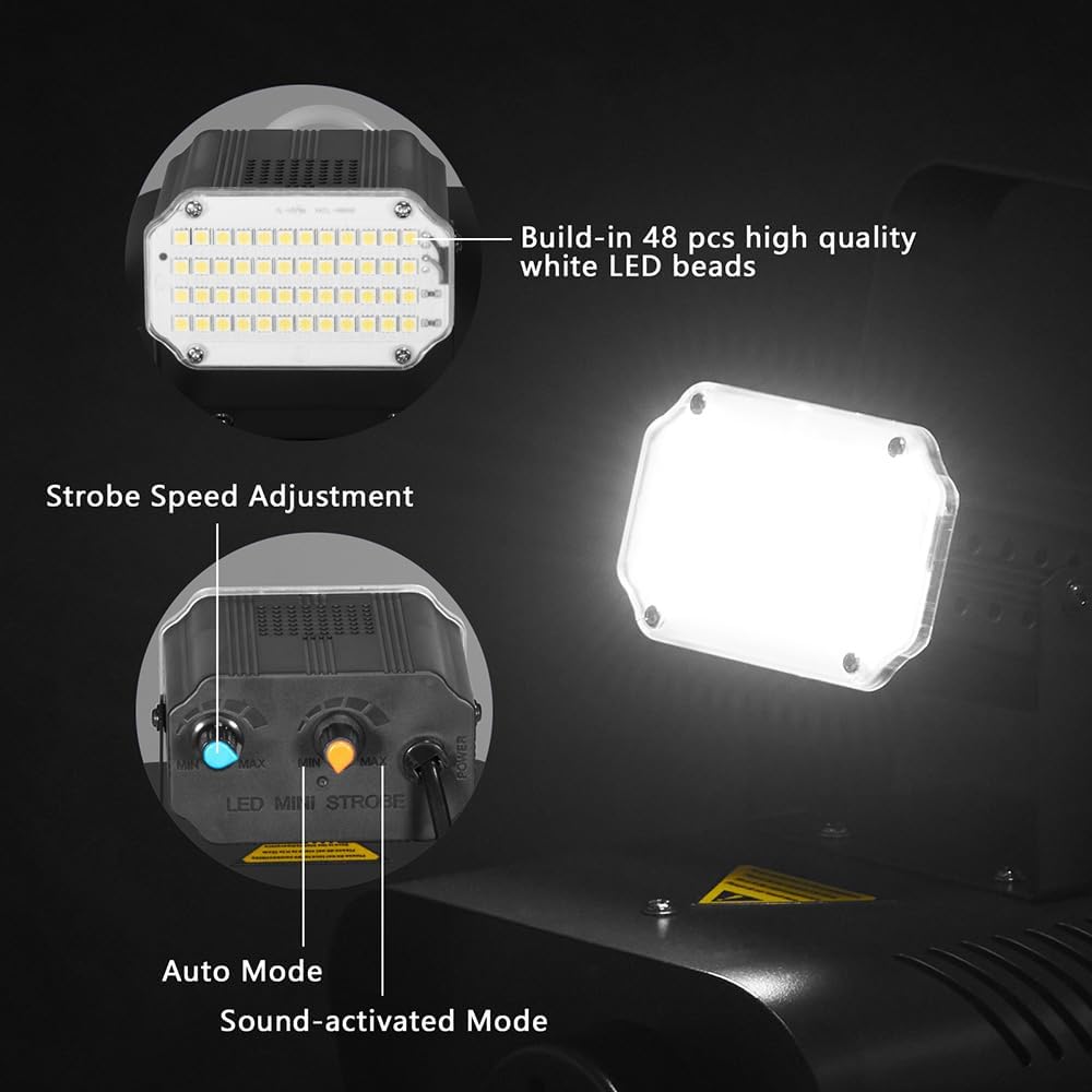 Fog Machine 1000W with Strobe Light, Wireless Remote, Perfect for Halloween, Parties, Concerts, and Events