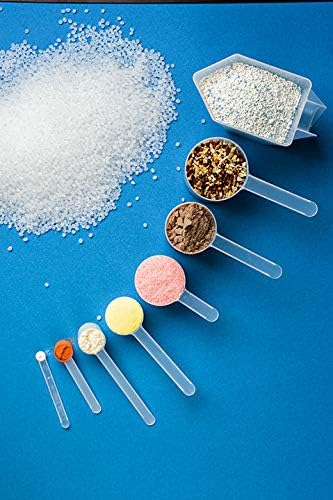 1/3 Cup (80 mL | 2.7 Oz.) Long Handle Scoop for Measuring Coffee, Pet Food, Grains, Protein, Spices and Other Dry Goods (Pack of 5)