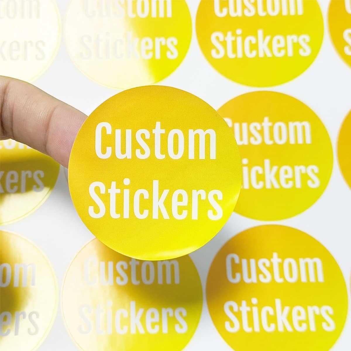 100-500 Custom Stickers Personalized Labels, Customized Stickers with Any Image Logo and Text. Custom Stickers for Business Logo Labels,etc. (Fancy Frame,4X2 Inch)