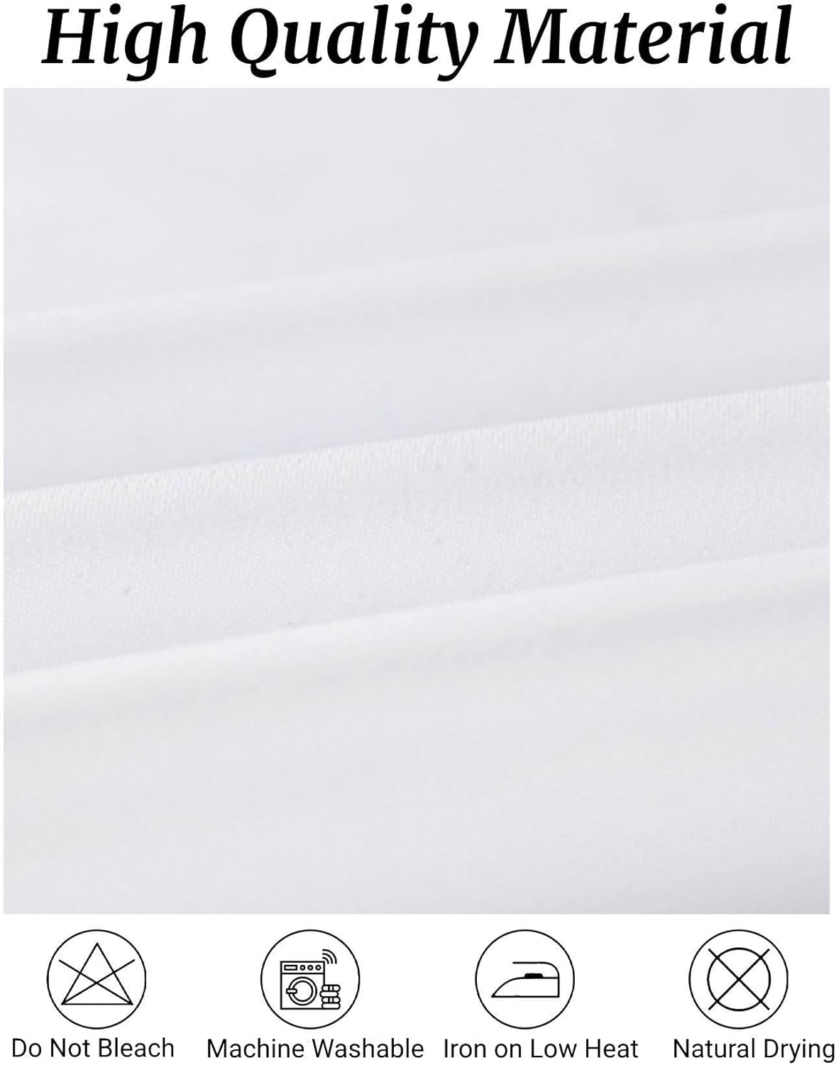 Fokitut 6 Pack Rectangle Tablecloth, 60x102 Inch, Stain Resistant and Wrinkle Polyester Table Cloth, Fabric Table Cover for Kitchen Dining, Wedding, Party, Holiday Dinner-White