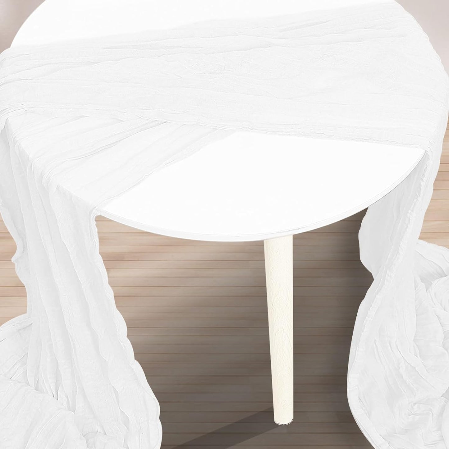 10 Pack White Cheesecloth Table Runner 35x120 Inch 10Ft Rustic Gauze Cheese Cloth Thanksgiving Table Runner Sheer Cheesecloth Table Runners for Wedding Party Bridal Shower Decoration