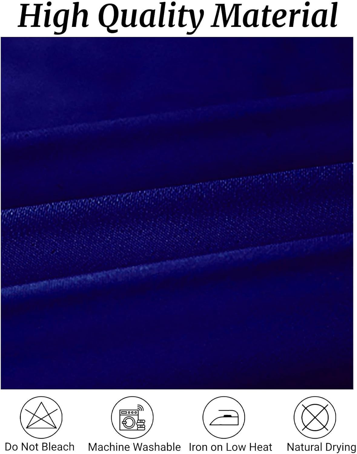 Fokitut 6 Pack Round Tablecloth, 90 Inch, Stain Resistant and Wrinkle Polyester Table Cloth, Fabric Table Cover for Kitchen Dining, Wedding, Party, Holiday Dinner-Royal Blue