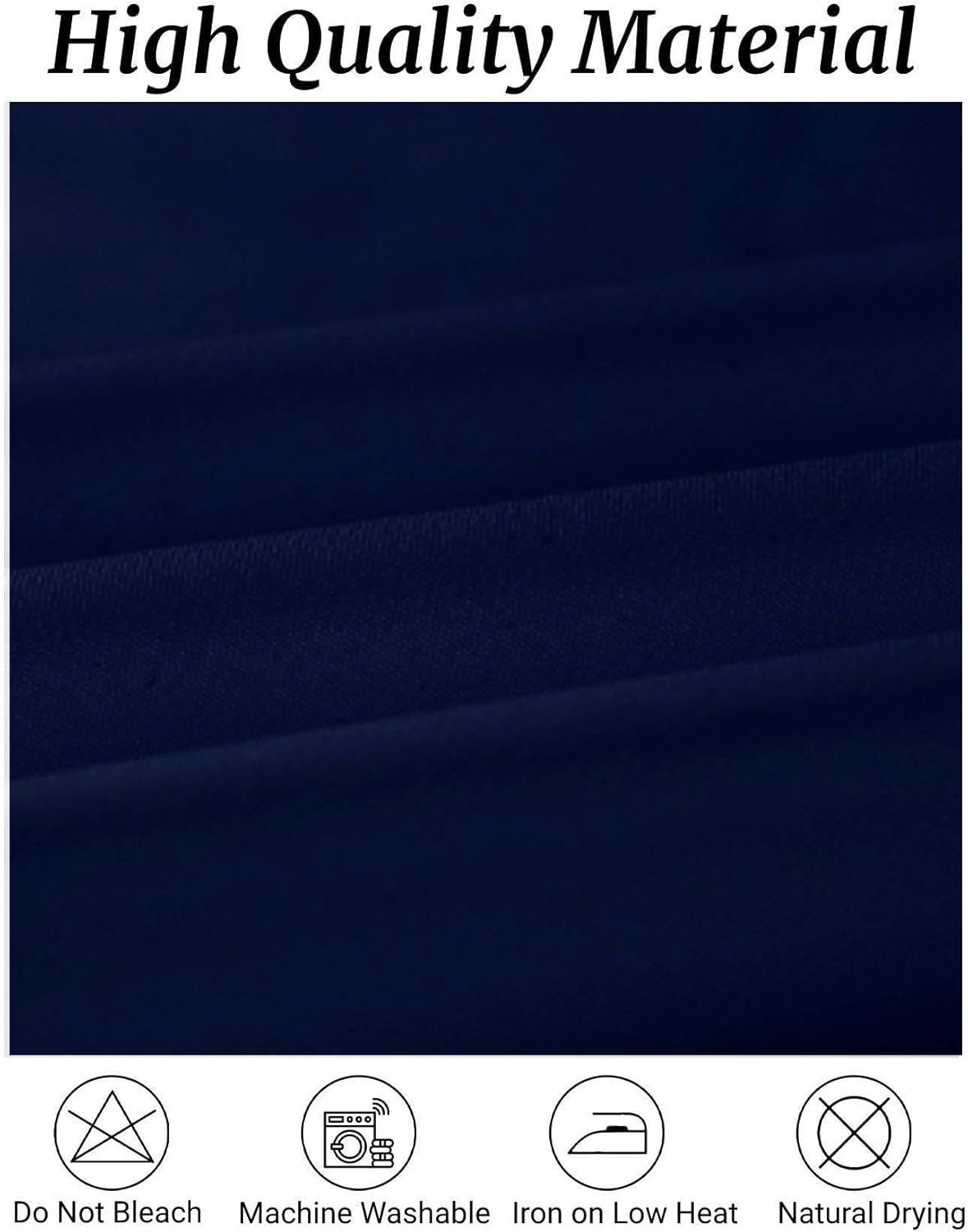 Fokitut 6 Pack Round Tablecloth, 70 Inch, Stain Resistant and Wrinkle Polyester Table Cloth, Fabric Table Cover for Kitchen Dining, Wedding, Party, Holiday Dinner-Navy