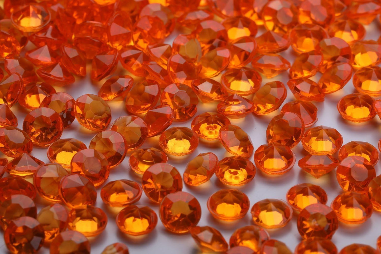 10000 pcs/Pack Wedding Table Scatter Confetti Crystals Acrylic Diamonds Vase Fillers 4.5 mm Rhinestones for Wedding, Bridal Shower, Vase Beads Decorations (Orange)