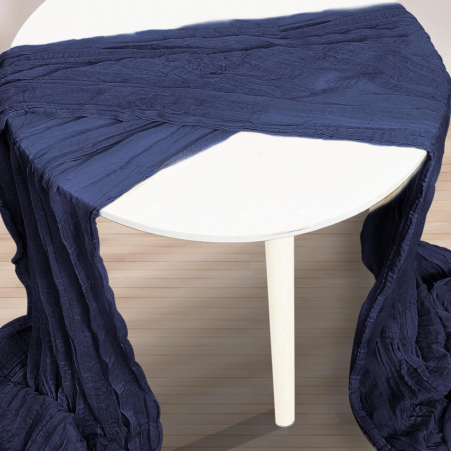 10 Pack Navy Blue Cheesecloth Table Runner 35x120 Inch 10Ft Rustic Gauze Cheese Cloth Table Runner Sheer Cheesecloth Table Runners for Wedding Party Bridal Shower Decoration