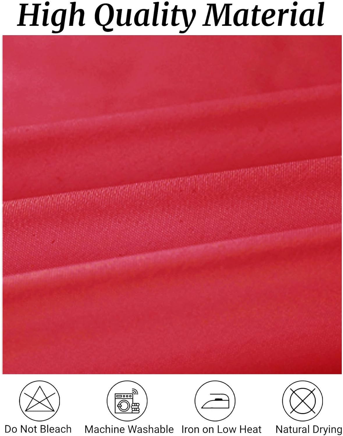 Fokitut 6 Pack Rectangle Tablecloth, 90x132 Inch, Stain Resistant and Wrinkle Polyester Table Cloth, Fabric Table Cover for Kitchen Dining, Wedding, Party, Holiday Dinner-Red