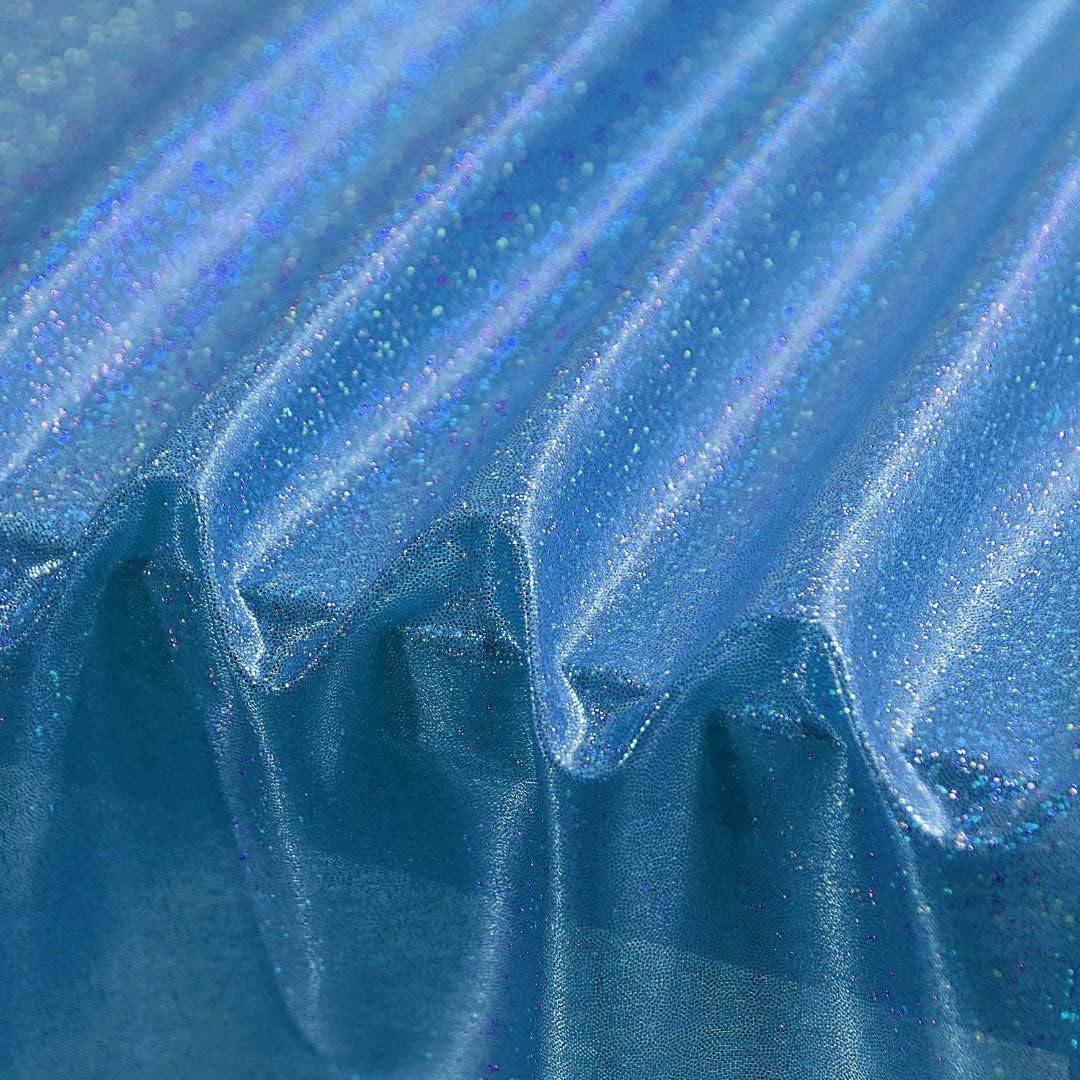 Fitable Sequin Tablecloth for Parties 52x70 Inch - Sparkle Glitter Laser Rectangle Overlay for Independence Day Decoration Ceremony Birthday Holiday Banquet Decor, Blue