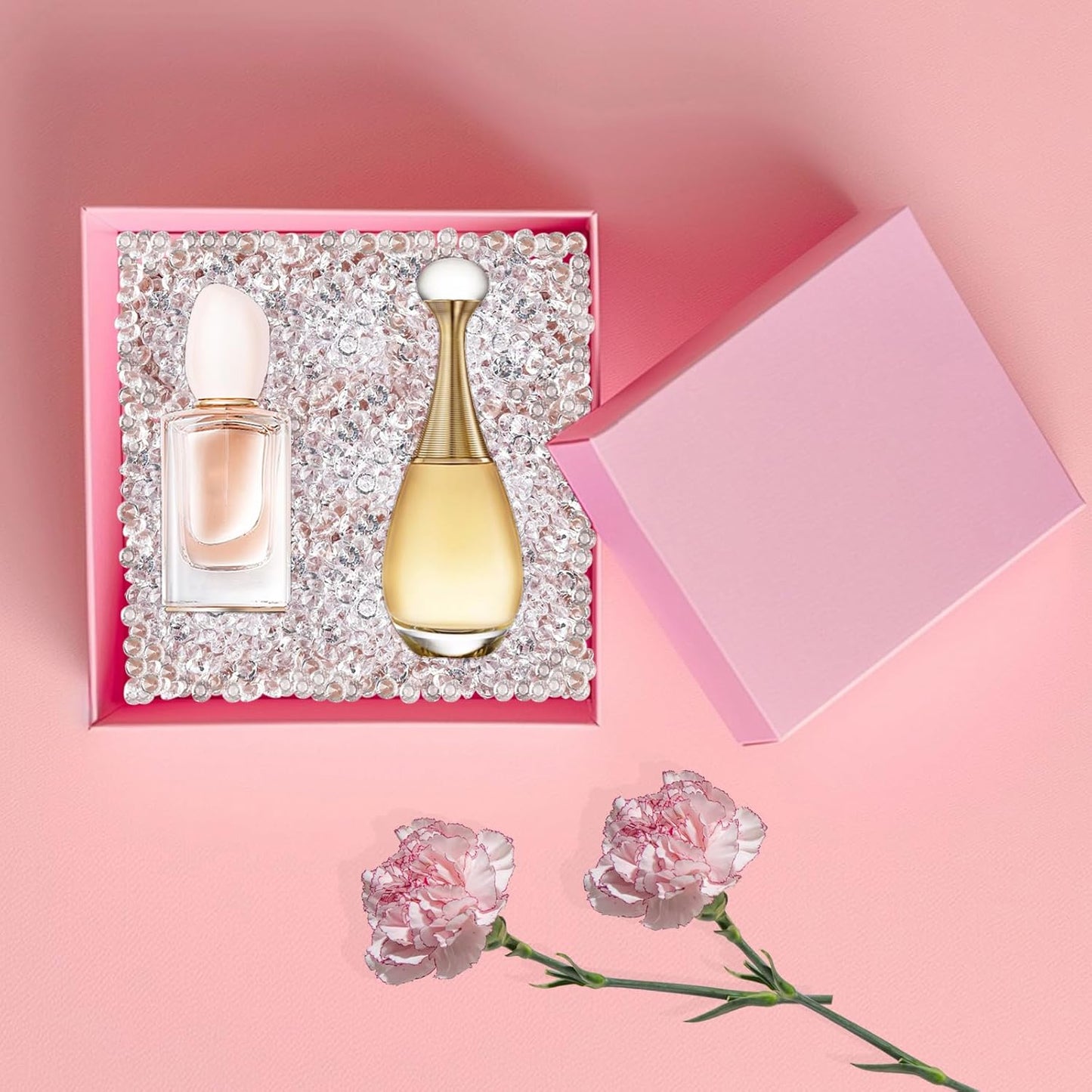 10000Pcs Crystal Acrylic Diamond Fake Gems Vase Filler, 4.5mm Faux Diamonds for Table Scatter Wedding Party, Bridal Shower, Birthday Decoration, Light Purple