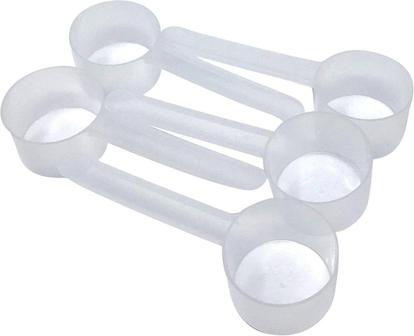 1/4 Cup (4 Tablespoon | 2 Oz. | 60 mL) Long Handle Scoop for Measuring Coffee, Pet Food, Grains, Protein, Spices and Other Dry Goods (Pack of 5)