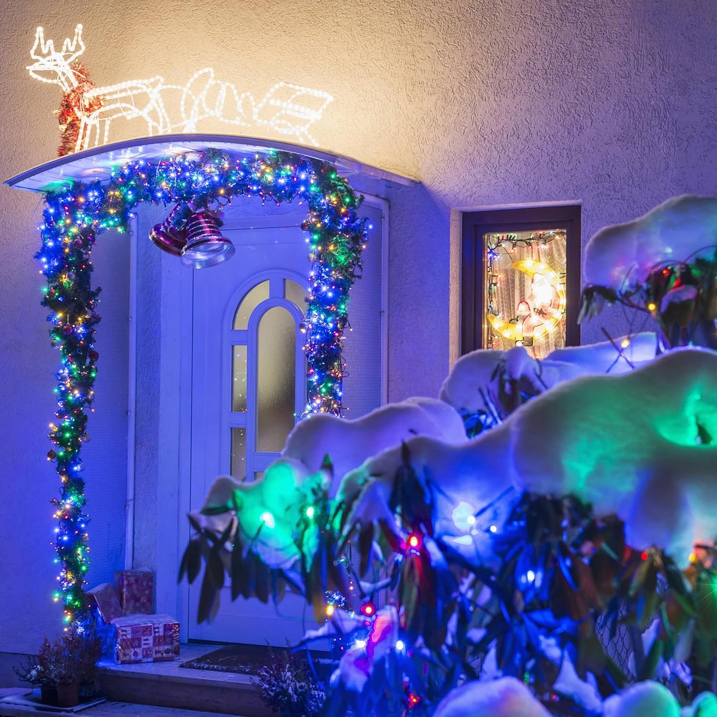 100 LED Christmas String Lights, 39FT Indoor Lights Plug-in with 8 Modes & Timer & Memory Function, Waterproof Christmas Lights Outdoor for Holiday Party Christmas Tree Decor