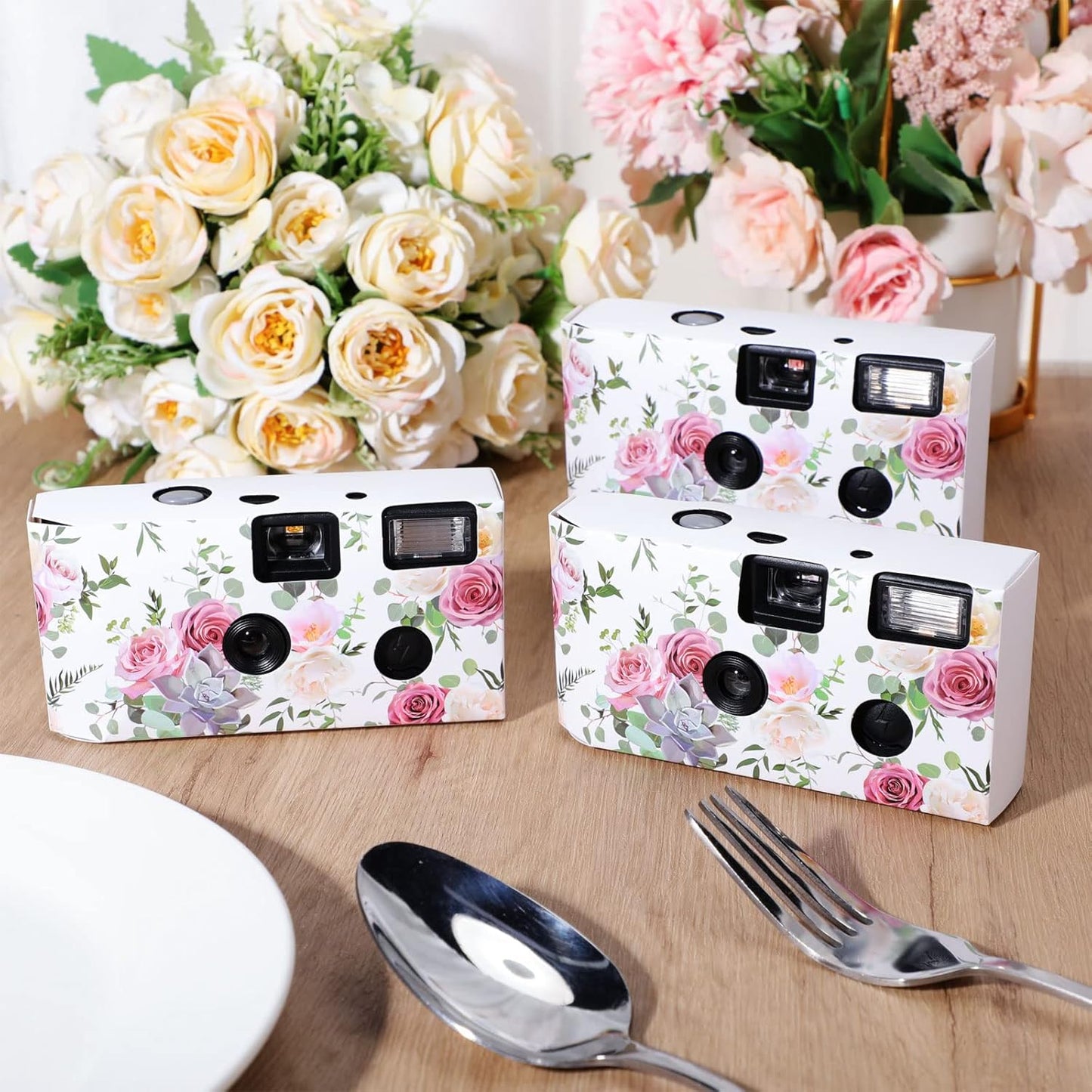 10 Pack Disposable Camera for Wedding Bulk, 34mm Single Use Camera Bulk with Flash for Gathering Wedding Travel