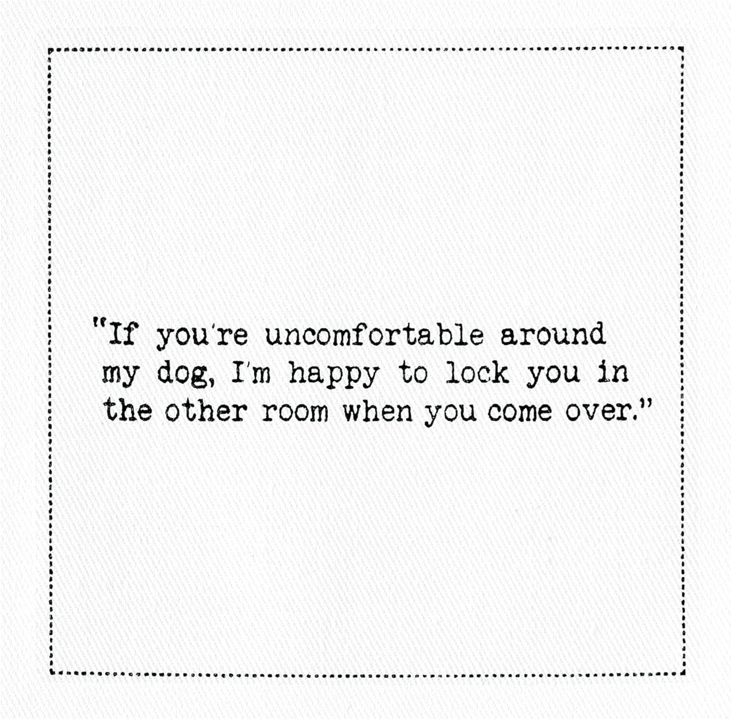 FIVE STAR NAPKINS Dog Quotes, White Cotton Cocktail Napkins, Beverage Napkins, Bar Napkins, Cloth Napkins, Party Napkins, Events, Holidays, Weddings, Birthdays, Disposable, 4.5'' x 4.5''- (50x)