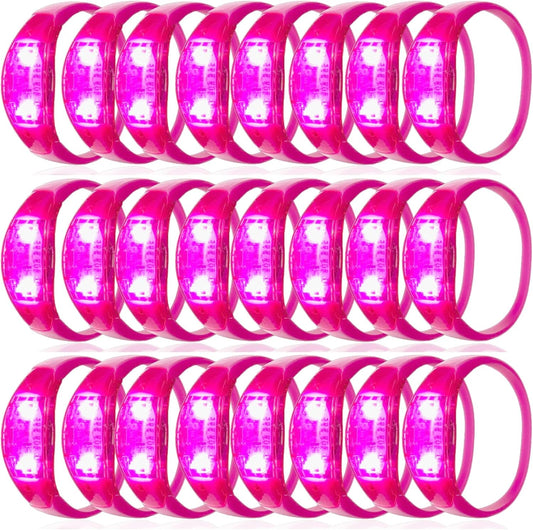 100 Pcs LED Bracelets Sound Activated with Flashing LED Strobe Music Control Light Up Bracelets for Rave, Game Prizes, Birthday Party Favor,Valentine's Day gift