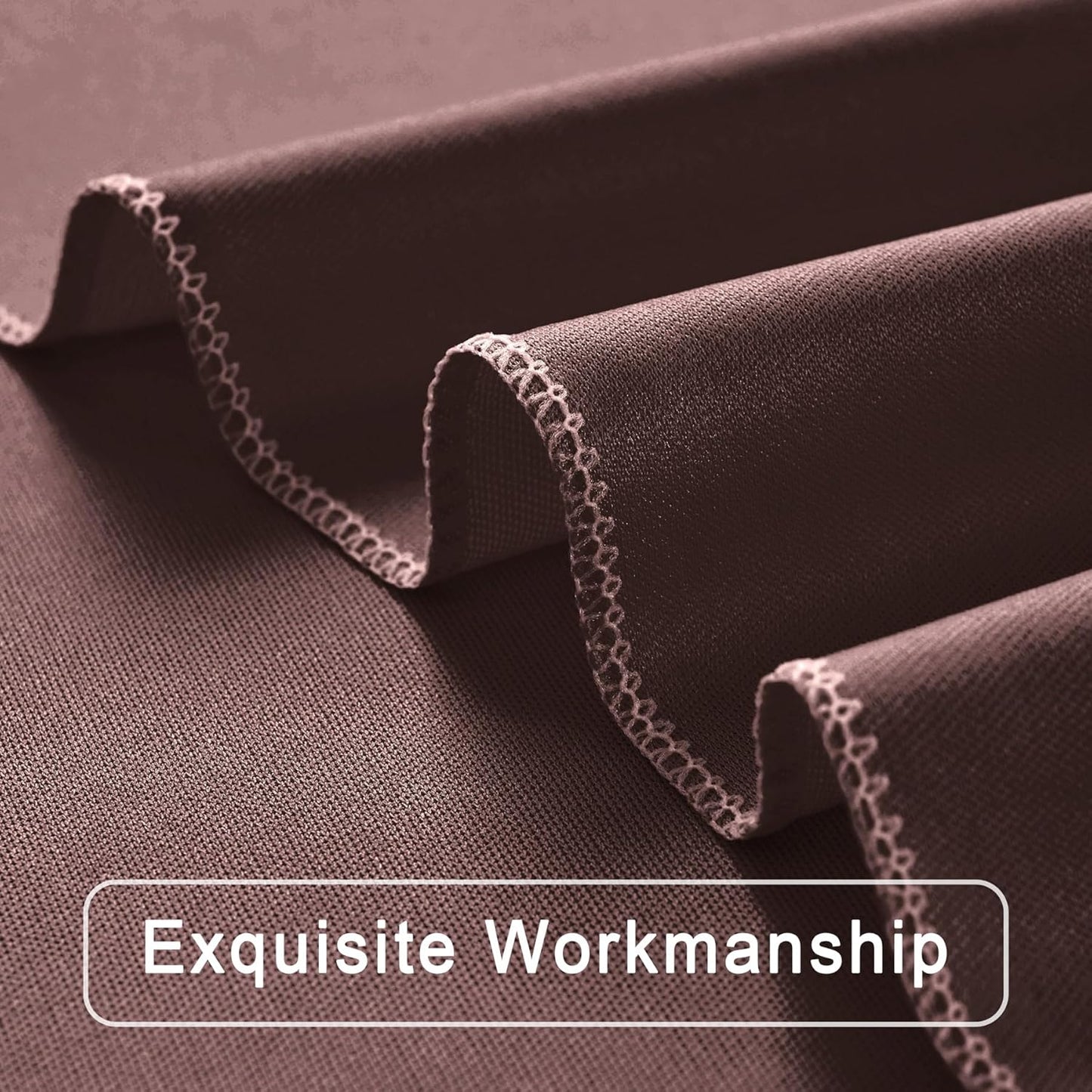 10 ft x 10 ft Wrinkle Free Brown Backdrop Curtain for Parties, Wedding Brown Photo Backdrop Drapes, Fabric 2 Panels 5x10ft for Baby Shower Photoshoot Engagement Birthday Photography Background