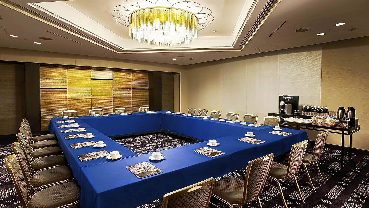 10 Pack Royal Blue Tablecloth 60 x 126 Inch Polyester Table Cloth for 8 Ft Rectangle Tables, Stain and Wrinkle Resistant Washable Table Cover for Kitchen Wedding Banquet Restaurant Party